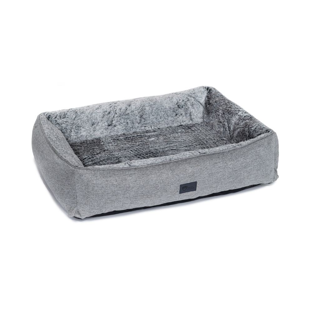 Superior Pet Goods Ortho Dog Lounger Arctic Faux Fur Small