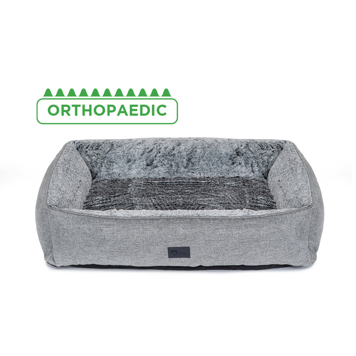 Superior Pet Goods Ortho Dog Lounger Arctic Faux Fur Small