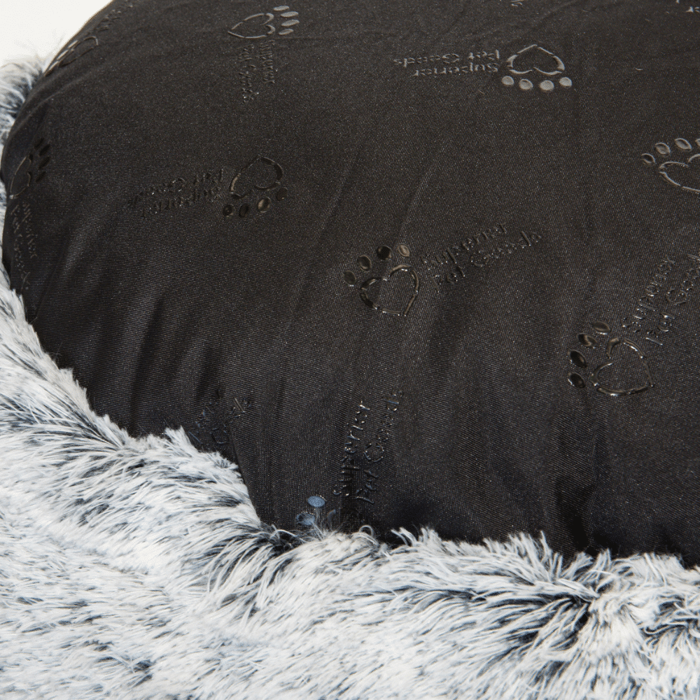 Superior Pet Goods Curl Up Cloud Calming Bed Dove Grey Jumbo