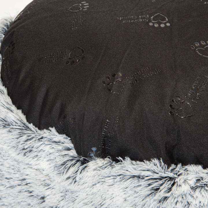Superior Pet Goods Curl Up Cloud Calming Bed Dove Grey Jumbo