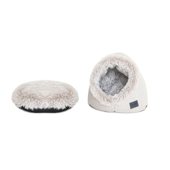 Superior Pet Goods Calming Pet Dome Aspen Faux Fur