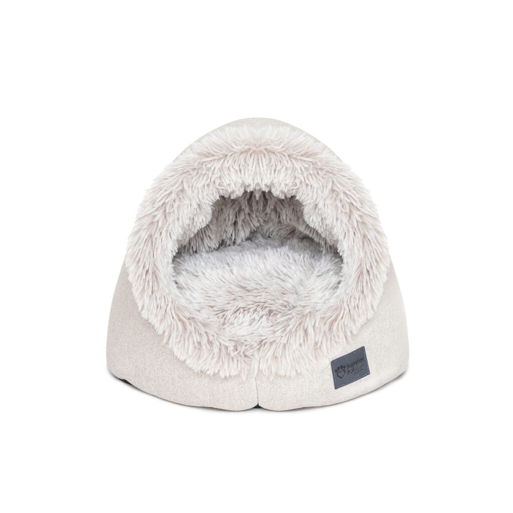 Superior Pet Goods Calming Pet Dome Aspen Faux Fur