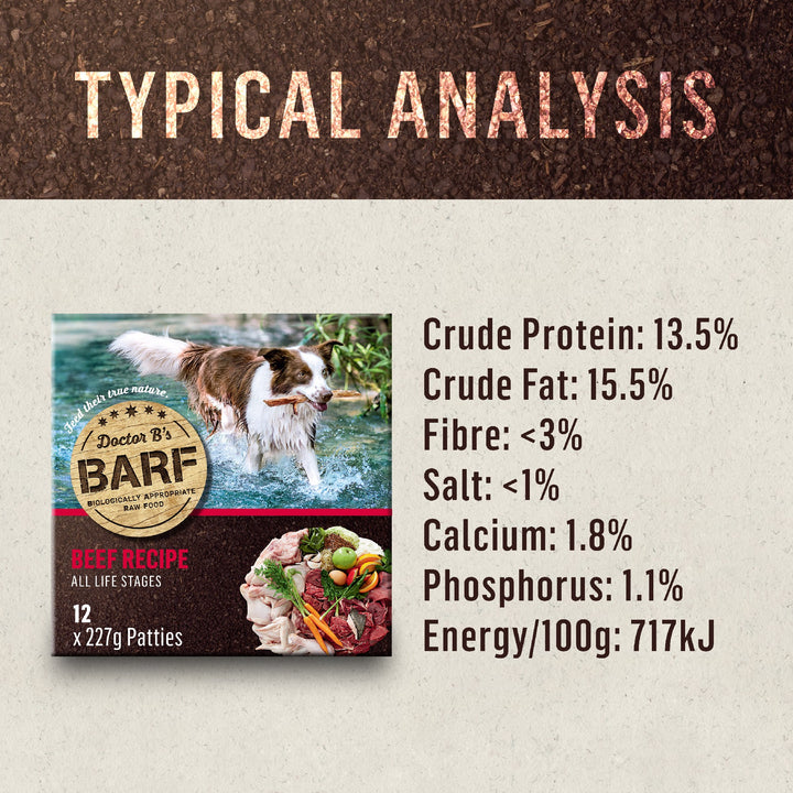 Doctor B's Barf Beef 227gx12