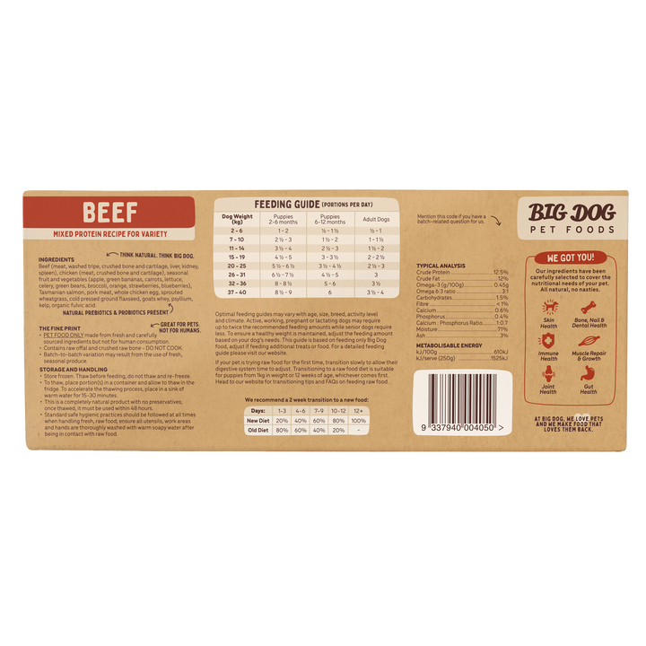 Big Dog Barf Beef 3kg