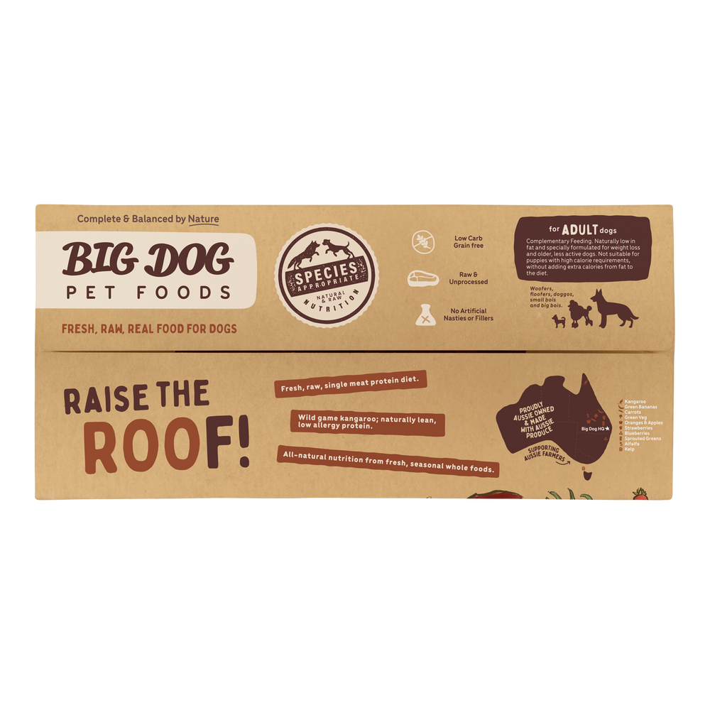 Big Dog Barf Kangaroo 3kg