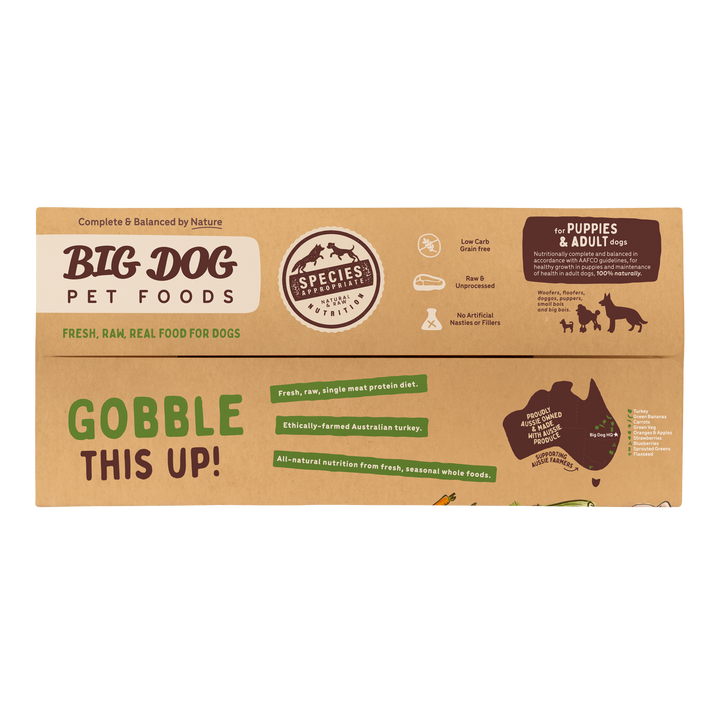 Big Dog Barf Turkey 3kg