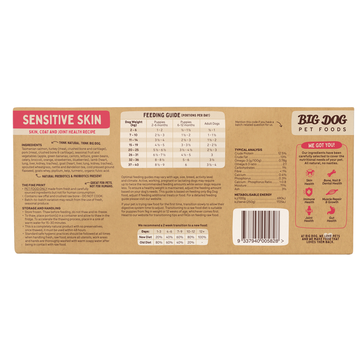 Big Dog Barf Sensitive Skin 3kg