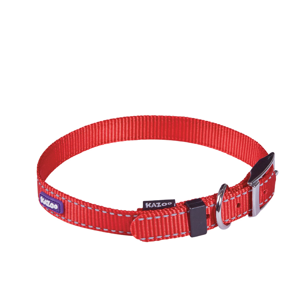 Kazoo Collar Nylon Small Classic Red 26-33 Neck