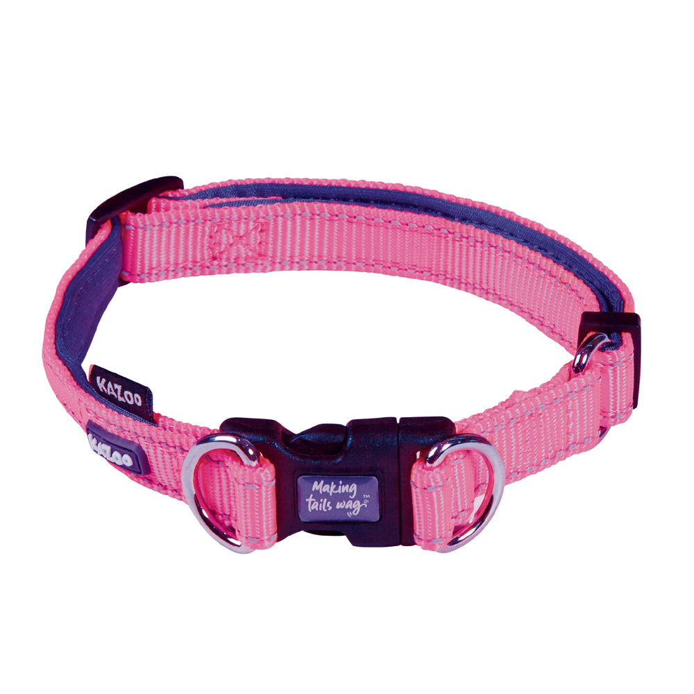 Kazoo Collar Nylon Adjustable Medium Active Bloom Burst 28-40 Neck