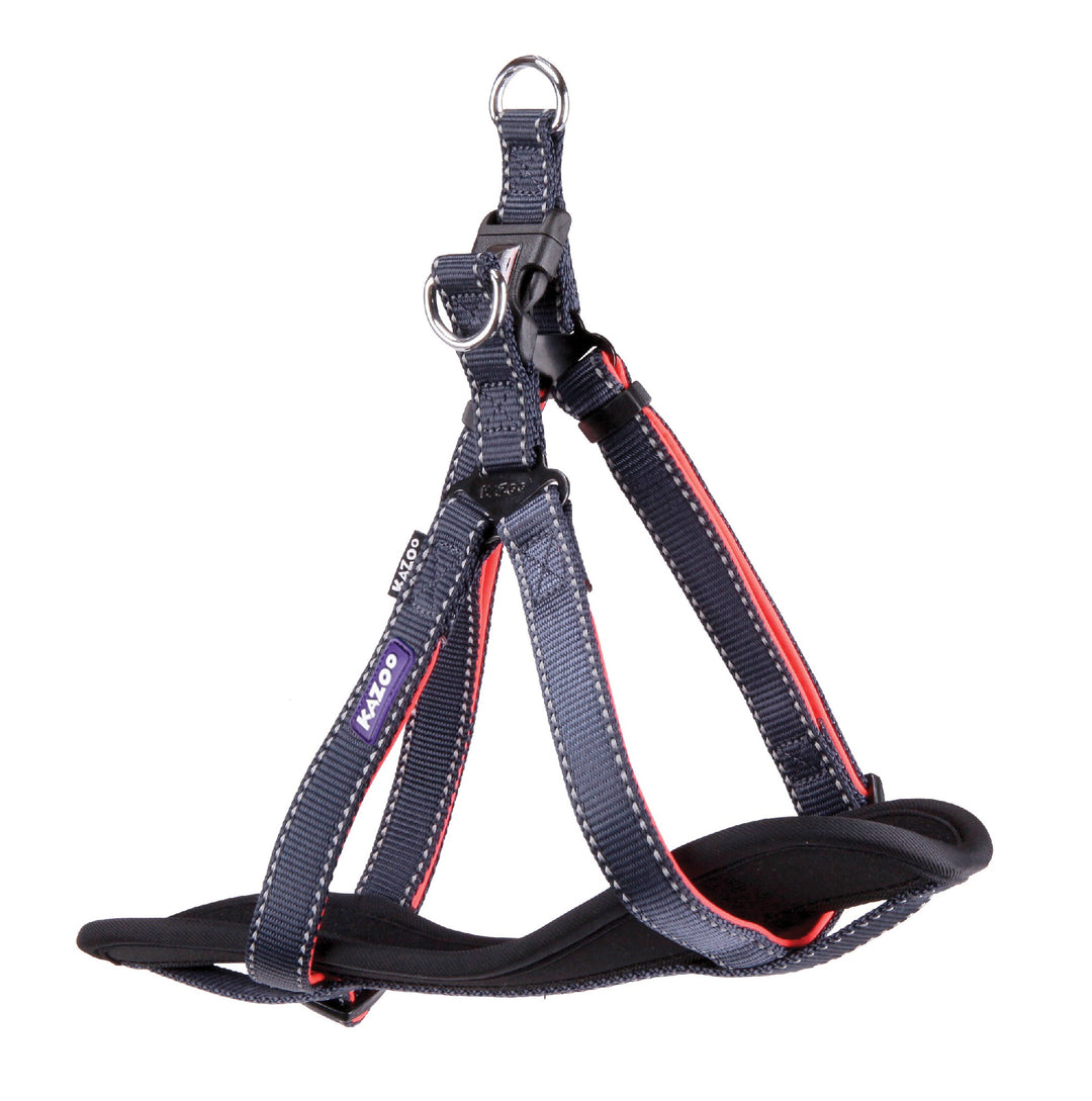 Kazoo Harness Nylon Active Medium Slate/orange