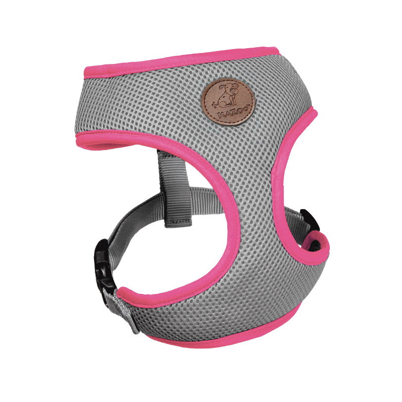 Kazoo Harness Soft Active Toy/puppy Silver/pink