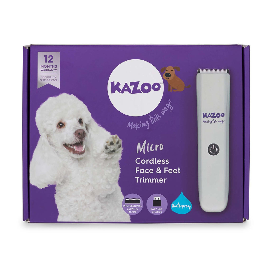 Kazoo Dog Groomer Micro Cordless Face & Feet Trimmer