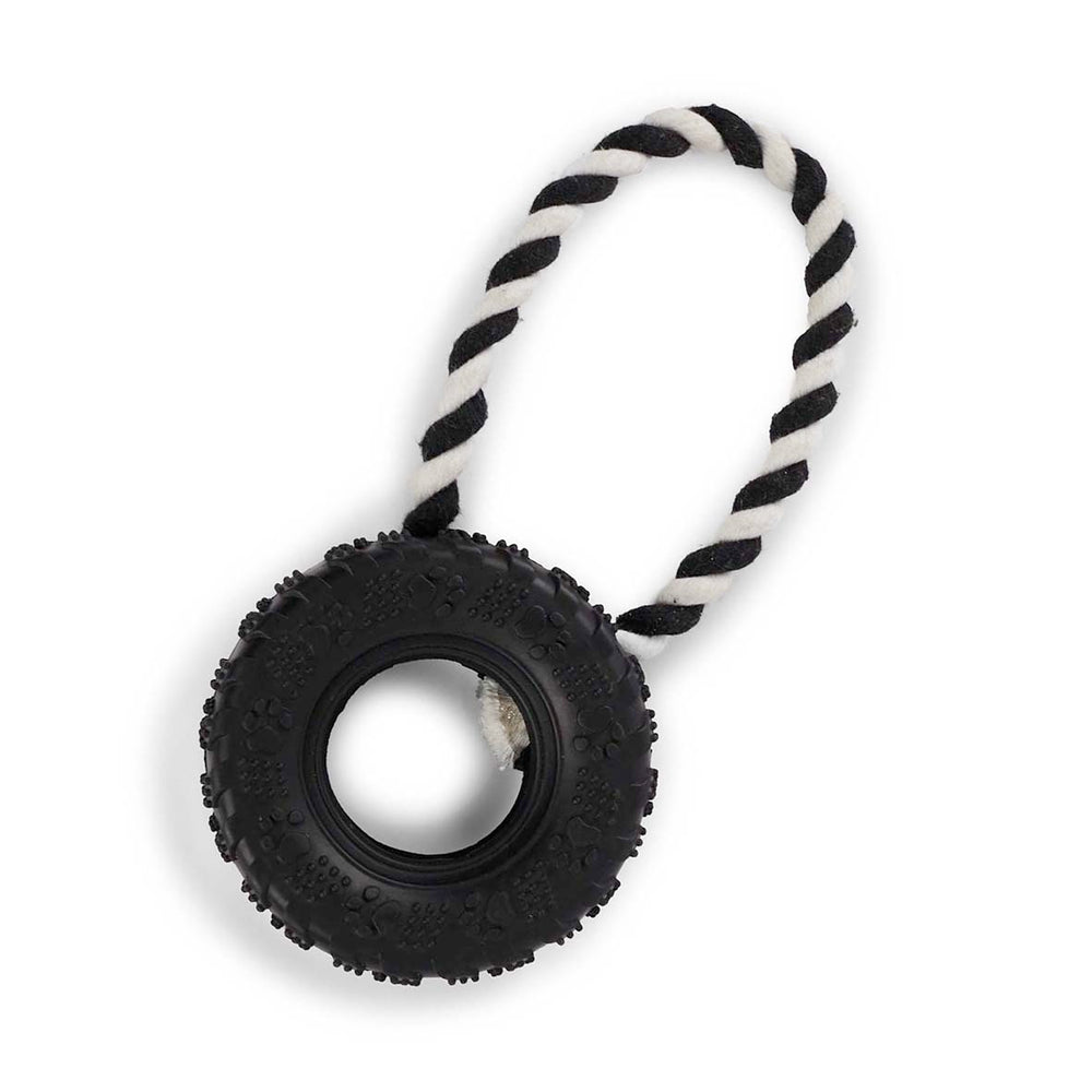 Kazoo Dog Toy Tooty Tug Tyre - Medium