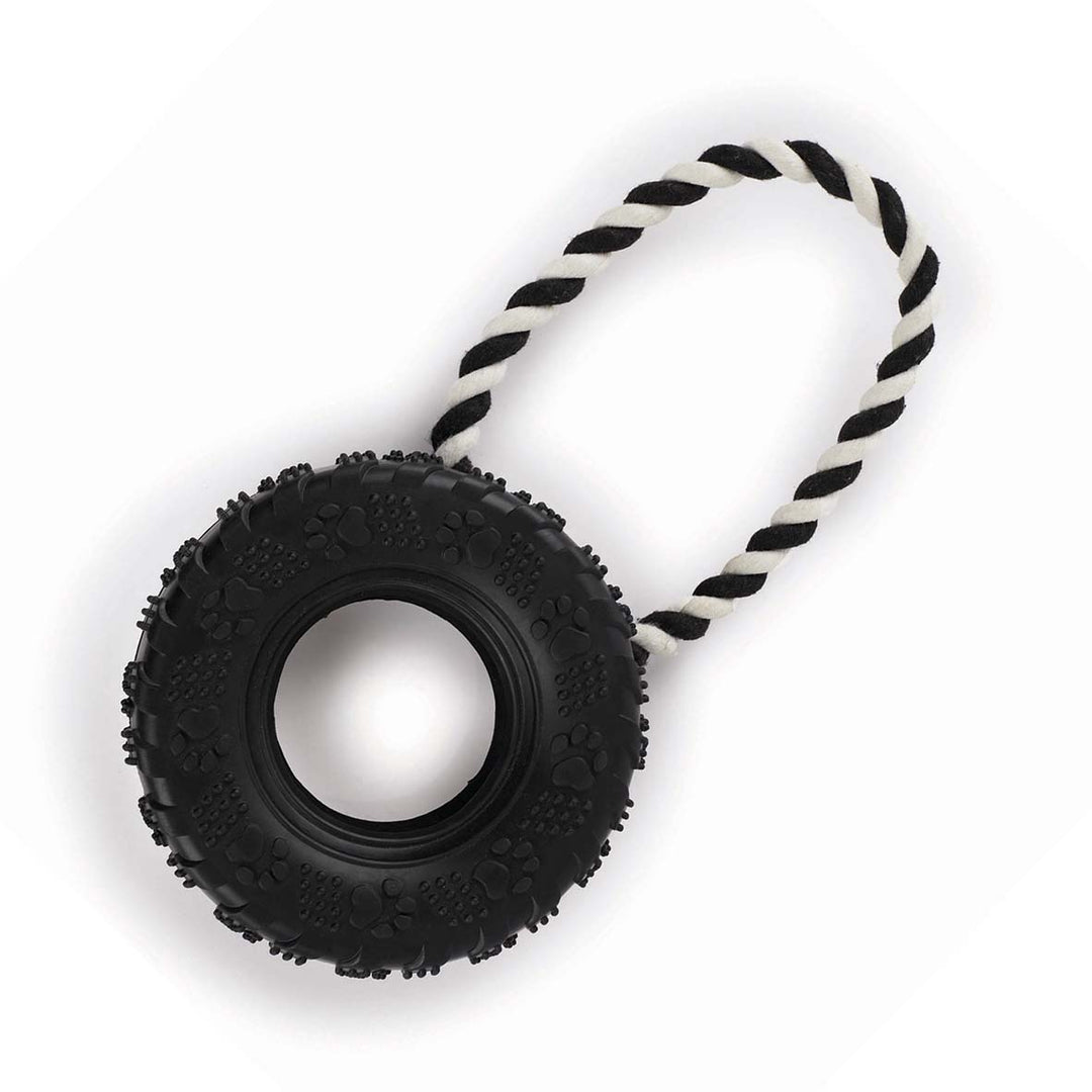 Kazoo Dog Toy Tooty Tug Tyre - Large