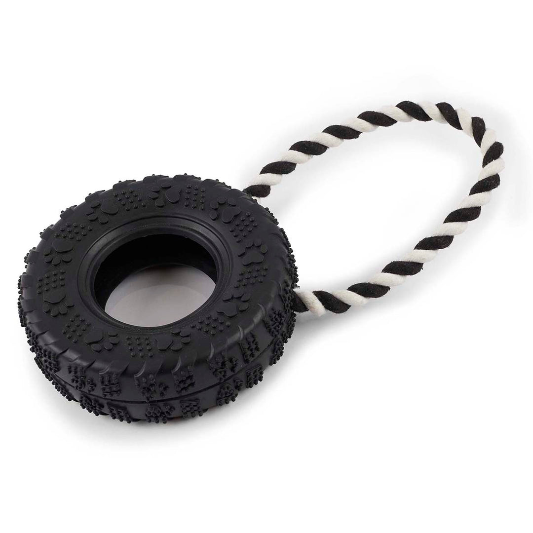 Kazoo Dog Toy Tooty Tug Tyre - Large