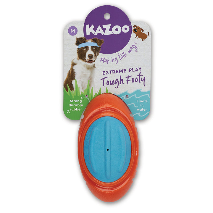 Kazoo Dog Toy Extreme Play Tough Footy Medium