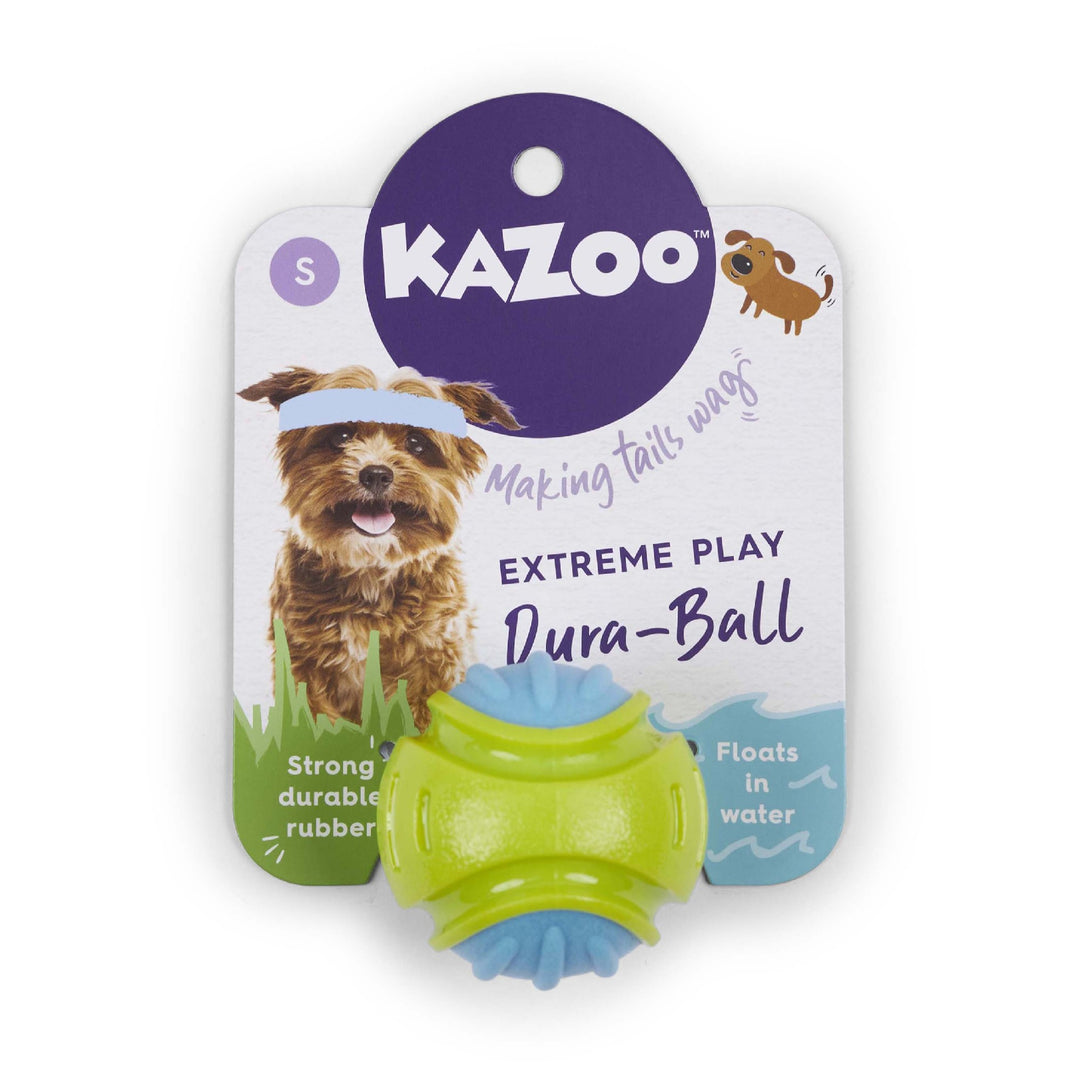 Kazoo Dog Toy Extreme Play Duraball Small