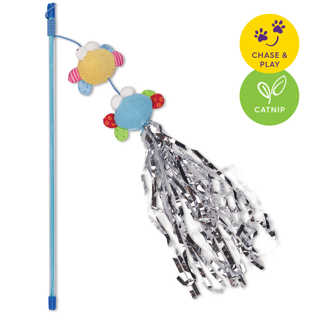 Kazoo Cat Toy Play Wand Butterfly High