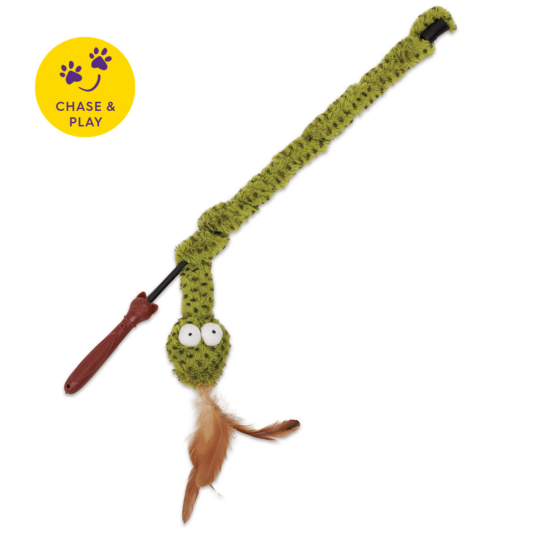 Kazoo Cat Toy Play Wand Spotty Snake