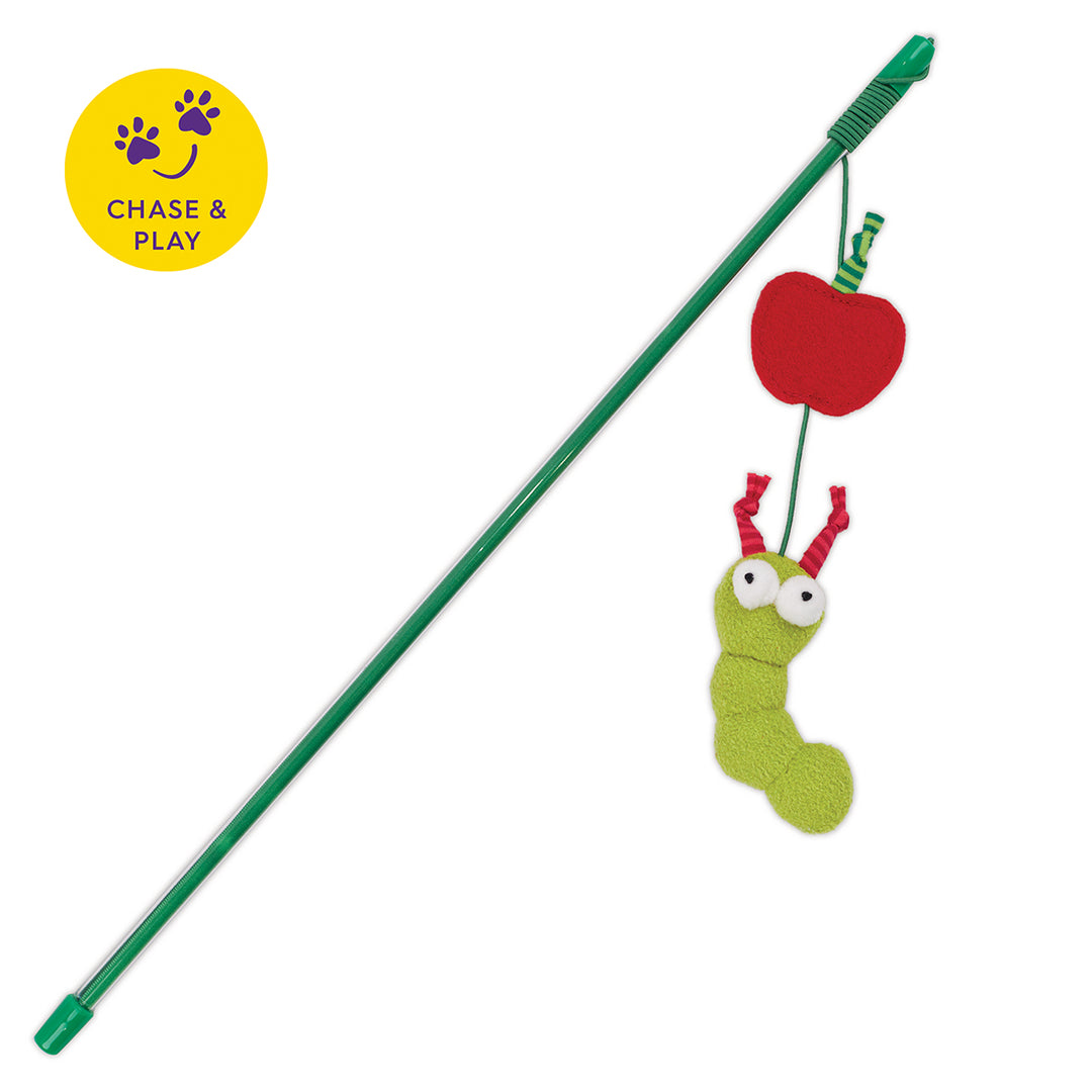 Kazoo Cat Toy Play Wand Munchy Caterpillar