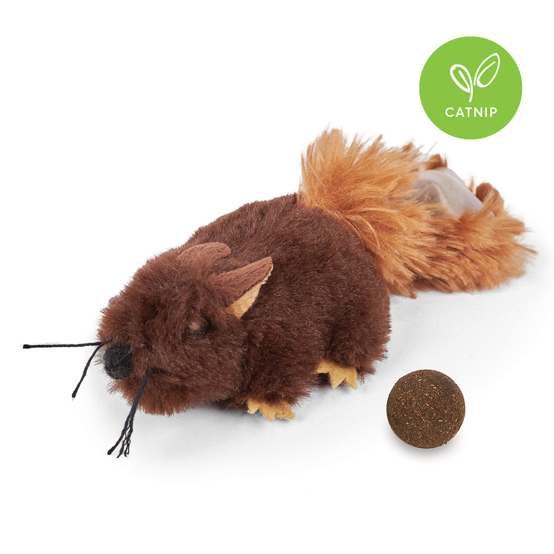 Kazoo Cat Toy Squishy Squirrel