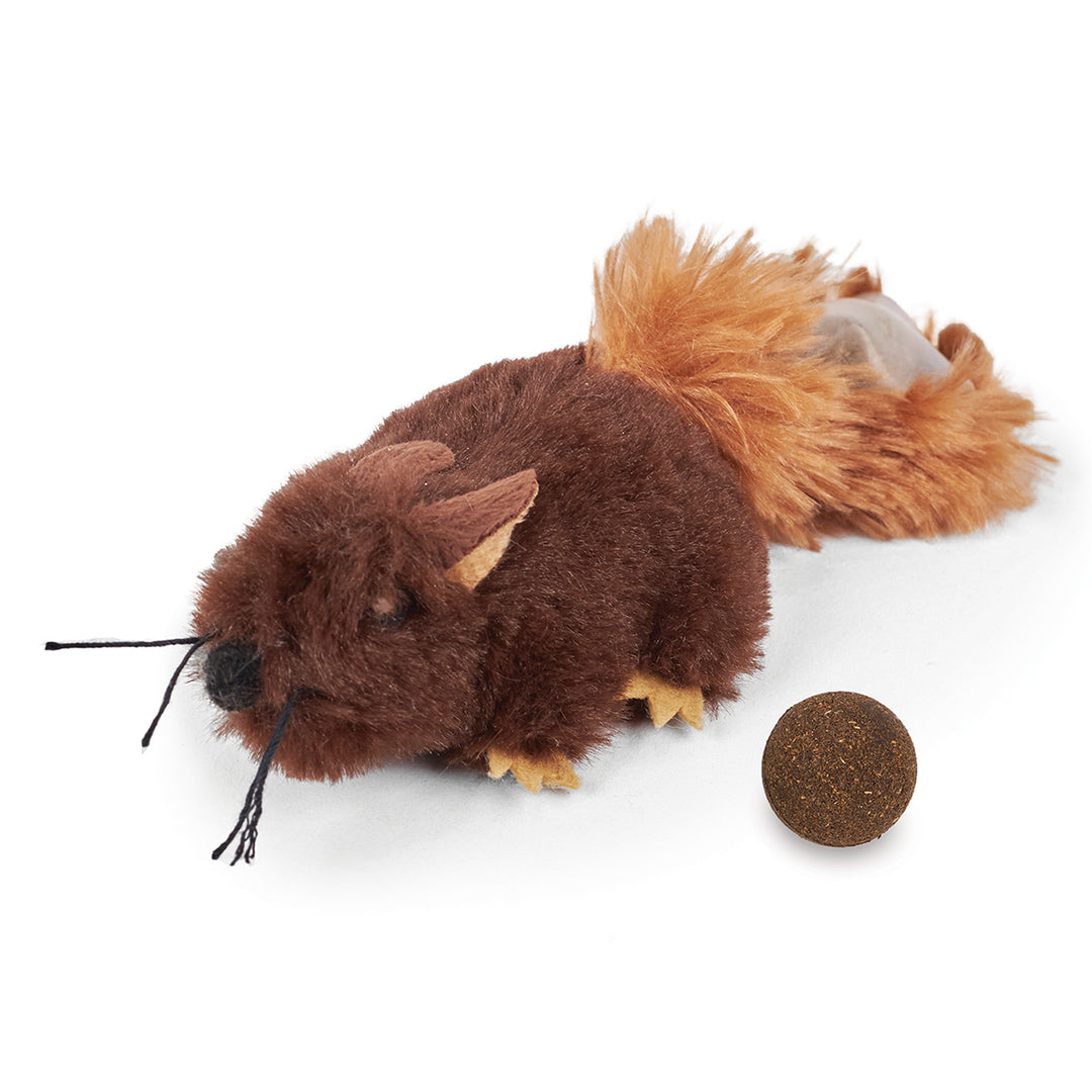 Kazoo Cat Toy Squishy Squirrel