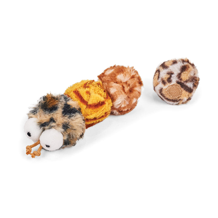 Kazoo Cat Toy Velcro Worm