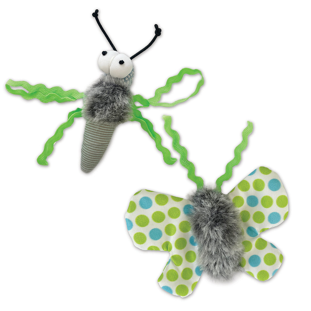 Kazoo Cat Toy Flutterby 2pack