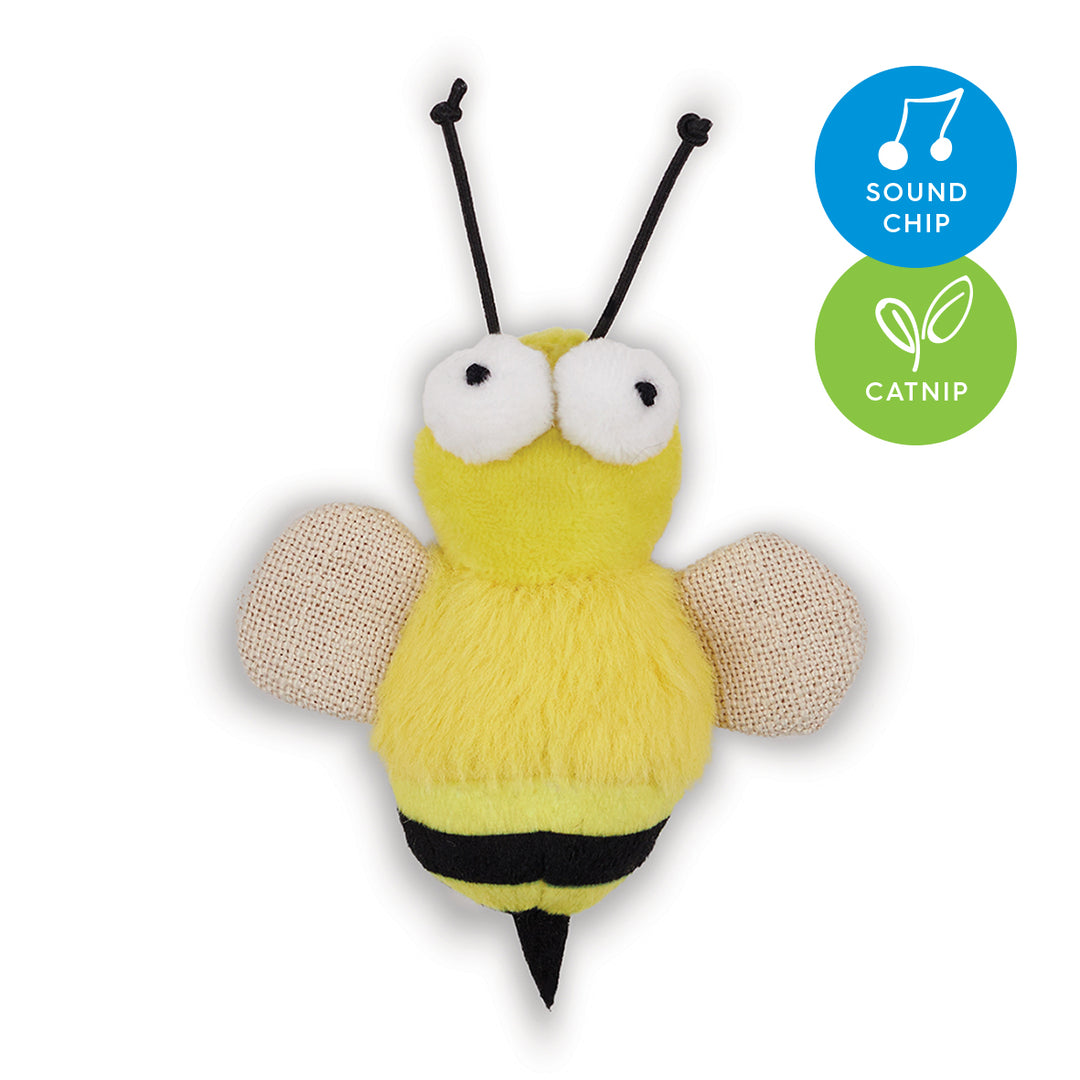 Kazoo Cat Toy Busy Bee W Sound