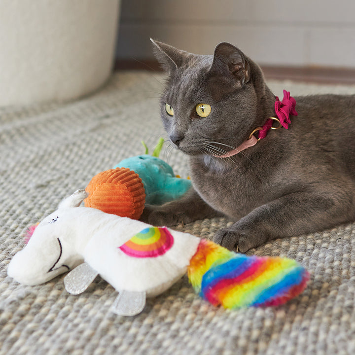 Kazoo Cat Toy Crinkle Unicornwcatnip