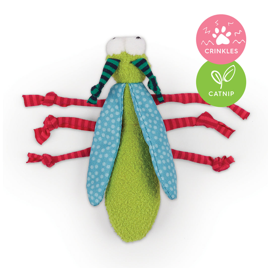 Kazoo Cat Toy Crinkle Bug