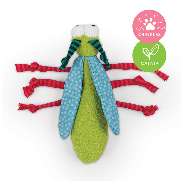 Kazoo Cat Toy Crinkle Bug