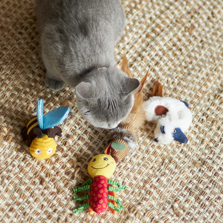 Kazoo Cat Toy Crinkle Ladybug