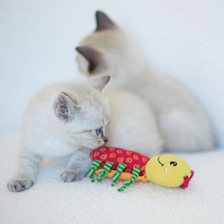 Kazoo Cat Toy Crinkle Ladybug