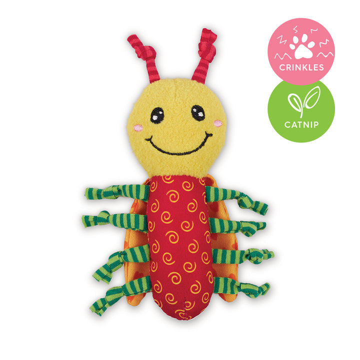 Kazoo Cat Toy Crinkle Ladybug