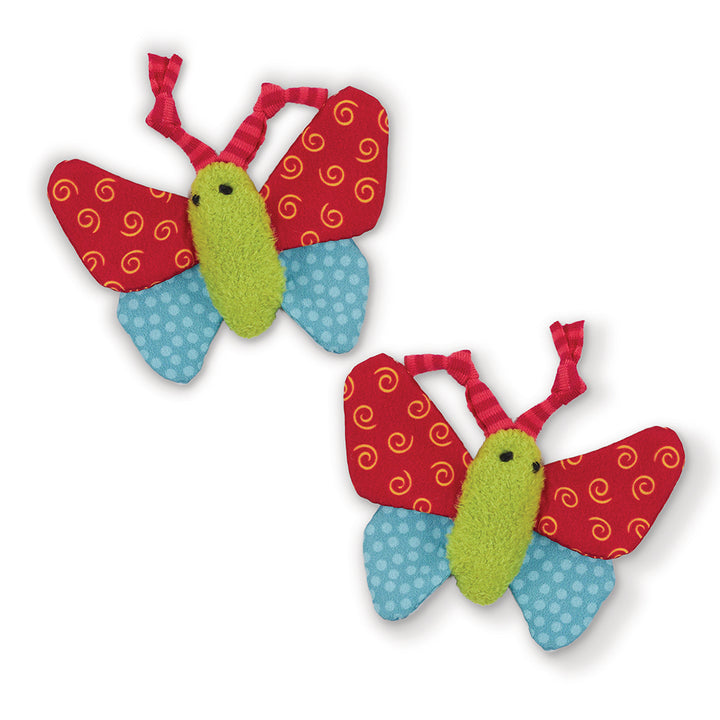 Kazoo Cat Toy Butterfly Buddies 2pack