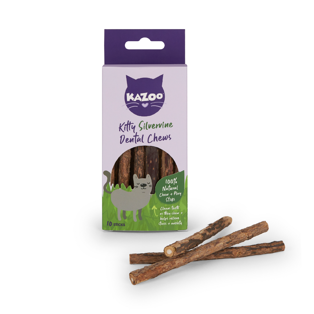 Kazoo Cat Kitty Silvervine Dental Chews - 10pack