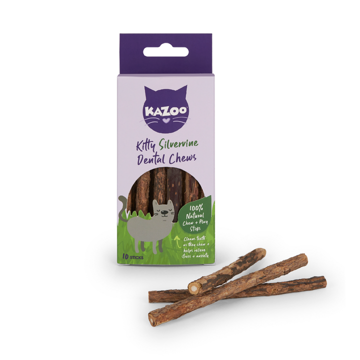 Kazoo Cat Kitty Silvervine Dental Chews - 10pack