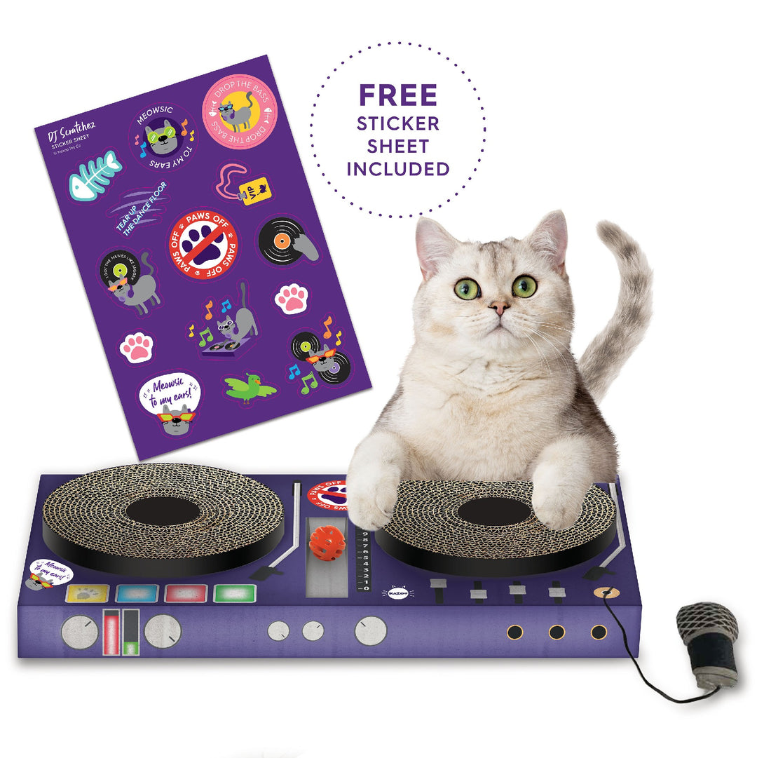 Kazoo Dj Scratchez Cardboard Cat Scratcher