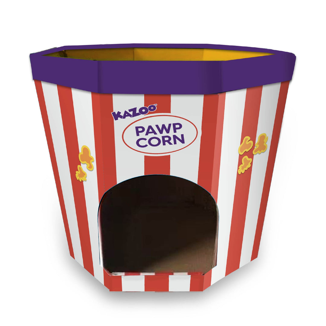 Kazoo Kitty Pop Corn Cardboard House