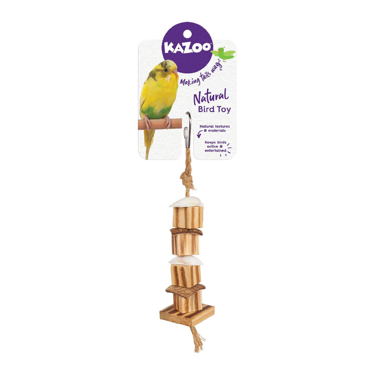 Kazoo Bird Toy Natural Bird Beak Tower With Shells