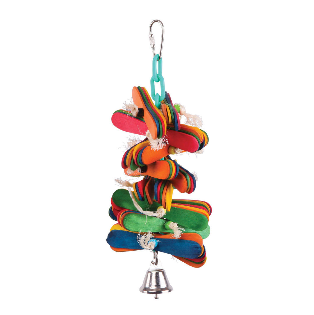 Kazoo Bird Toy W/pop Sticks & Bell Medium