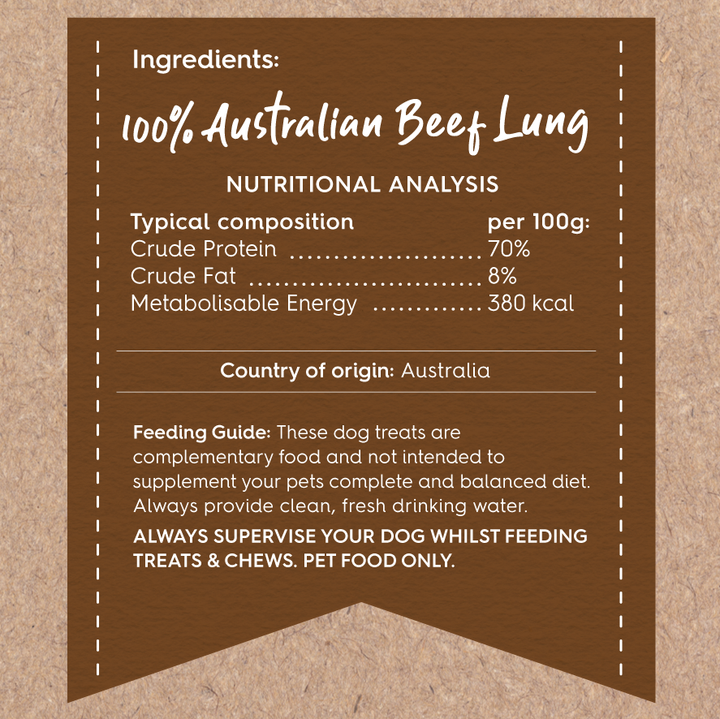 Kazoo Prime Cuts Beef Lung Cubes 150g 