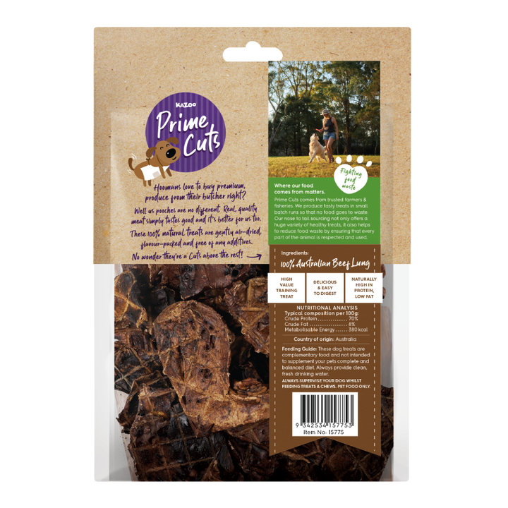 Kazoo Prime Cuts Beef Lung Cubes 150g 