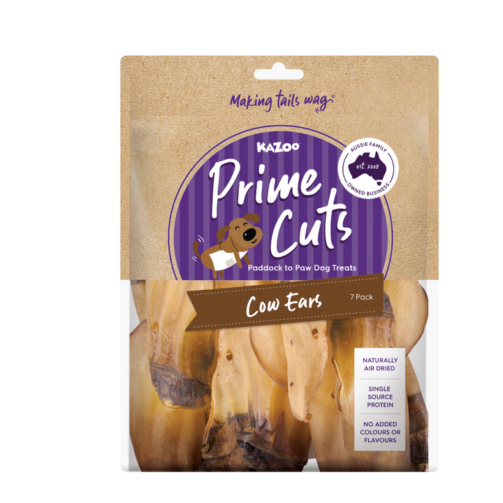 Kazoo Prime Cuts Cow Ears 8pk