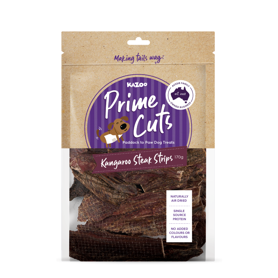 Kazoo Prime Cuts Kangaroo Steak Strips 170g