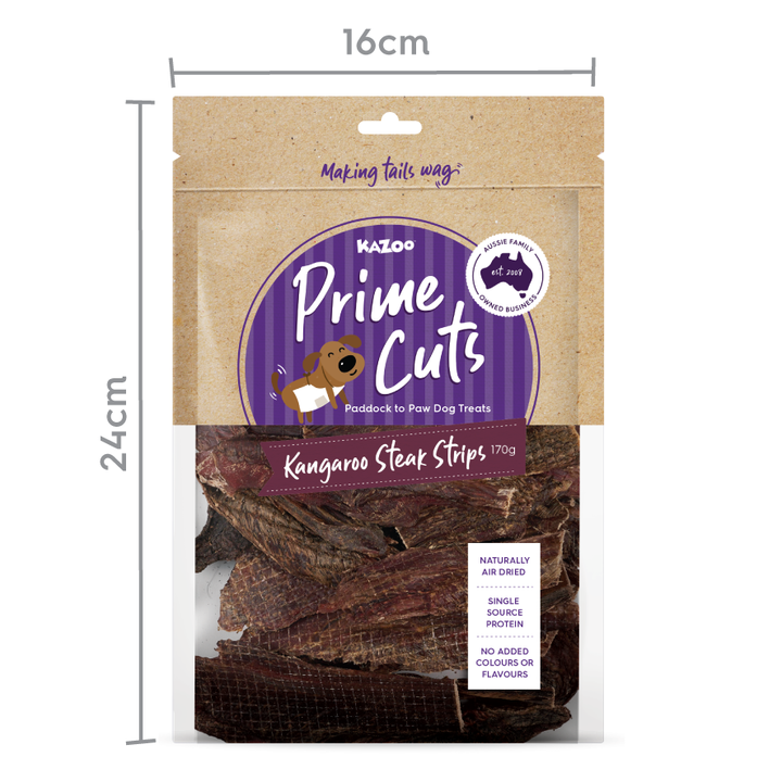 Kazoo Prime Cuts Kangaroo Steak Strips 170g