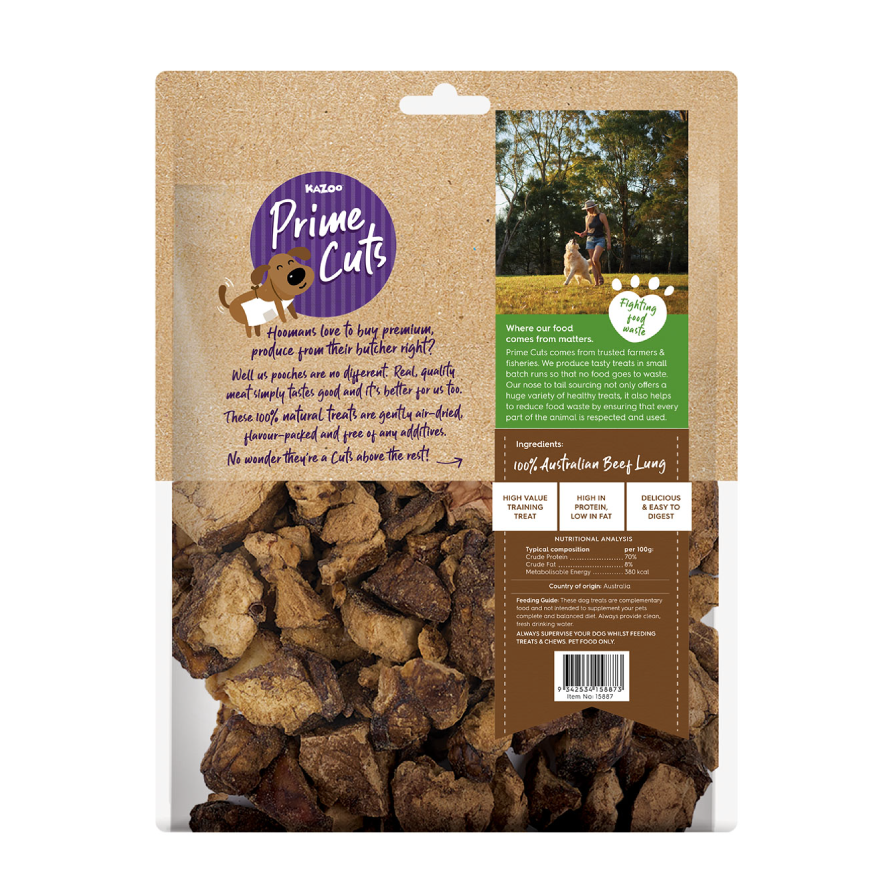 Kazoo Prime Cuts Beef Lung Cubes 500g