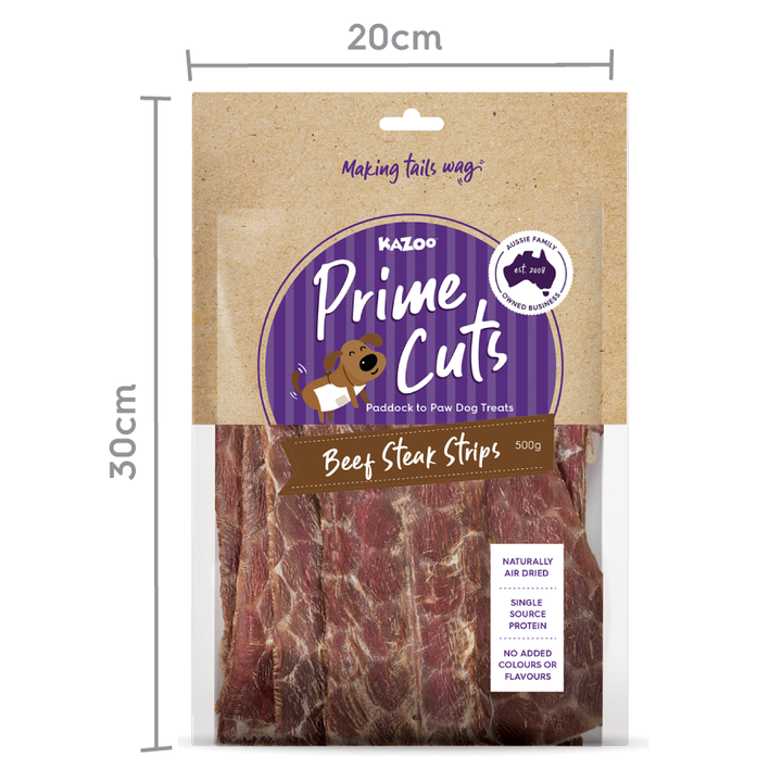 Kazoo Prime Cuts Beef Steak Strips 500g