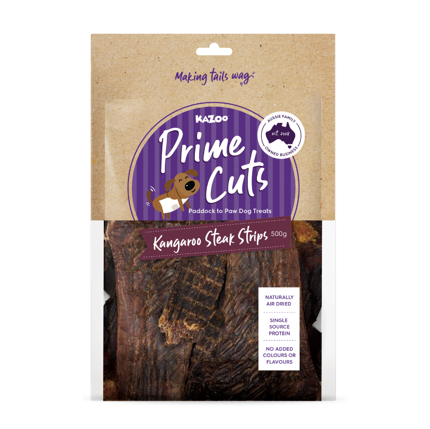 Kazoo Prime Cuts Kangaroo Steak Strips 500g